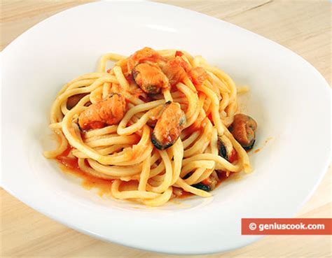 Spaghetti with mussels in tomato sauce | Dietary Cookery# | Genius cook - Healthy Nutrition ...