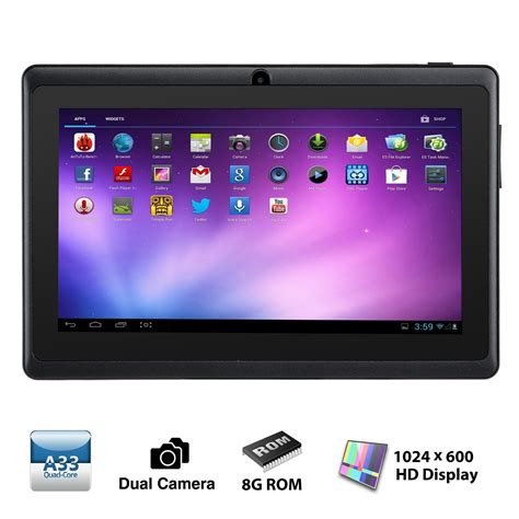 Alldaymall A88X 7 inch Tablet PC Quad Core Google Android 4.4