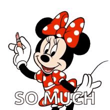 Minnie Mouse Wink Writing Thank You So Much GIF | GIFDB.com