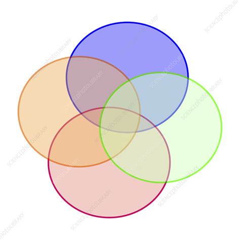 Euler diagram of intersecting circles - Stock Image - A900/0144 - Science Photo Library