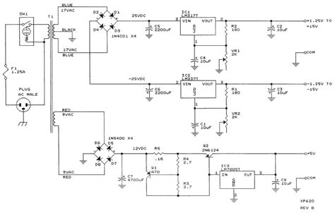 Bench Power Supply XP-620 Circuit Electronic | Electronic Schematic Diagram