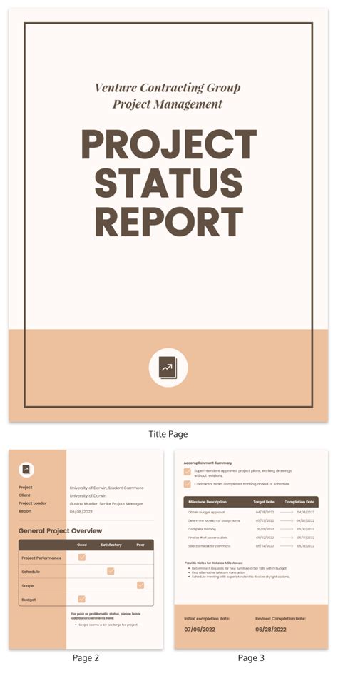 Project status report template word free download - vivanra