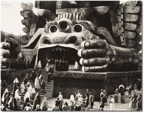 The Temple of Moloch from Cabiria (1914) Carthage, Blur Photo, Police Box, Old Street, Family ...