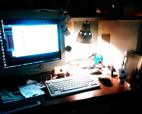 The computer desk | Really messy, too lazy to take a proper … | Flickr