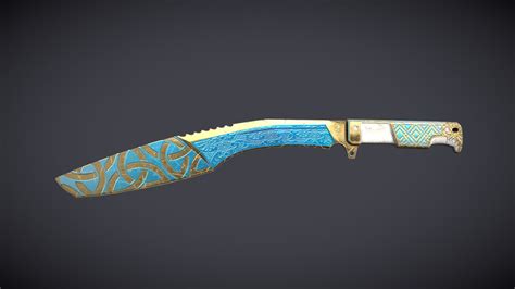 Kukri Blade Knife - 3D model by Raihan Fitra (@filovers123) [2177df6 ...