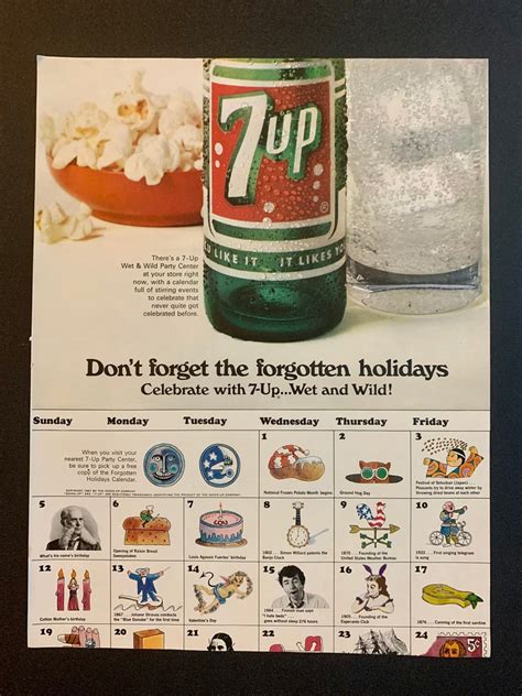 Vintage 7up Ads 1950s and 1960s Several Styles Original - Etsy