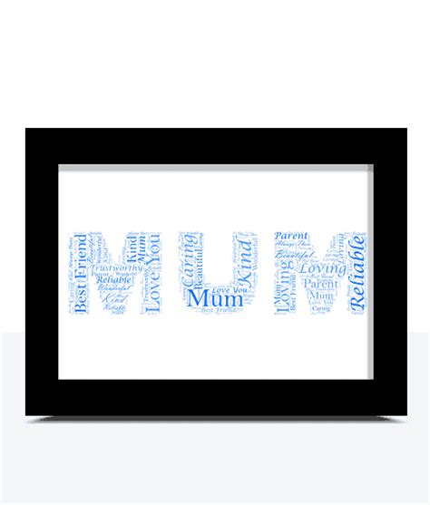 Personalised MUM Word Art Gift | ABC Prints