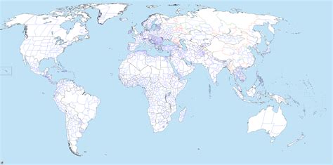 Blank World Map With Grid