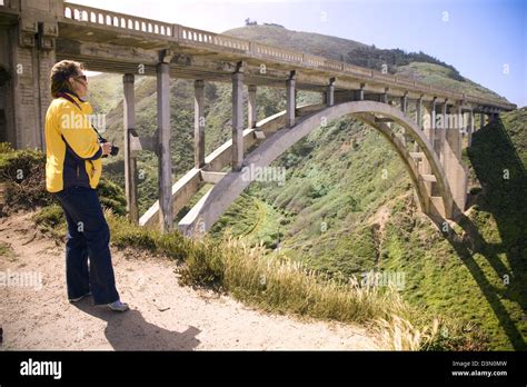 Rocky Creek Bridge, Highway 1, Big Sur coast, California, USA Stock Photo - Alamy