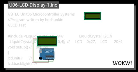 U06-LCD-Display-1.ino - Wokwi ESP32, STM32, Arduino Simulator