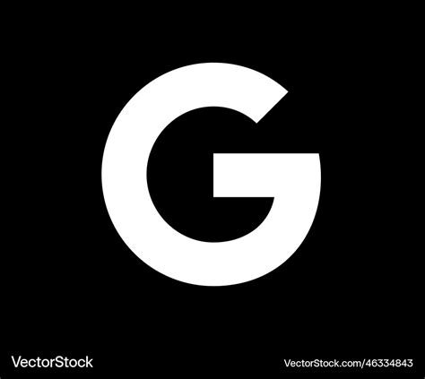 Google symbol logo black and white design Vector Image