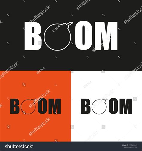 Boom Logo Design Illustration Set Design Stock Vector (Royalty Free) 1797410185 | Shutterstock