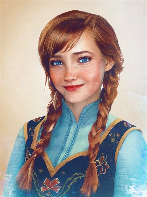 Anna in real life - Disney Princess Fan Art (38329203) - Fanpop