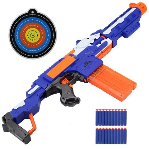 Buy Nerf s Bursting With Target Electric Soft Bullet Boy Shooting Submachine Long-Range Parent ...