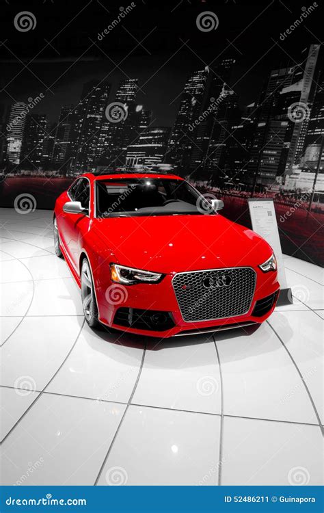 Red Audi Coupe editorial photo. Image of angeles, audi - 52486211