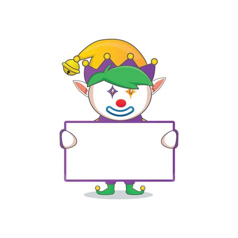 April Fools Day Vector Hd Images, April Fools Day Clown And White Board Template Design ...