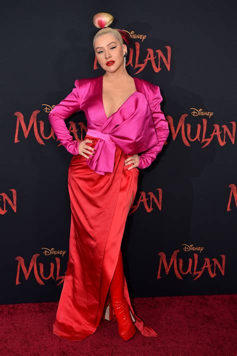 Christina Aguilera Mulan Premiere 1 - Satiny.org