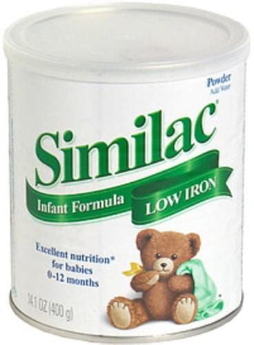 Similac with Low Iron, Powder Infant Formula - 14.1 oz, Nutrition Information | Innit