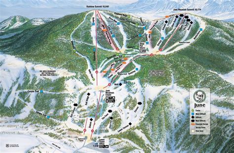 June Mountain Trail map - Freeride