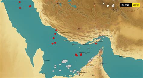 Persian Gulf Oil Rigs Static Template