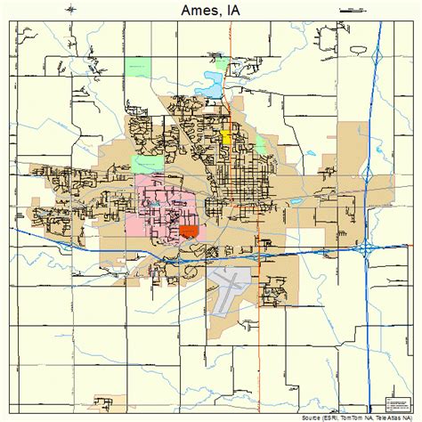 Ames Iowa Street Map 1901855