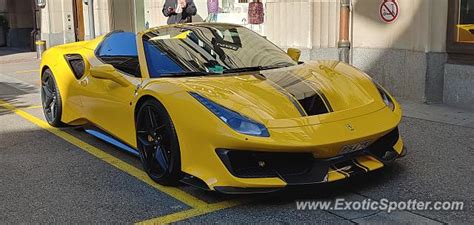 Ferrari 488 GTB spotted in Zurich, Switzerland on 10/16/2023