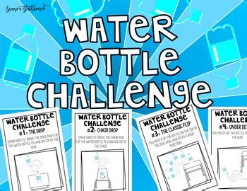 Water Bottle Flip Challenge Game by Bruno's Blackboard | TpT