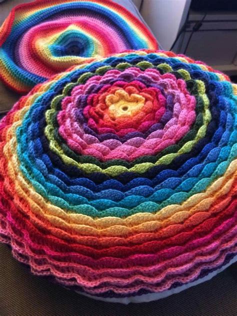 Attic24 crocheted flower pillow