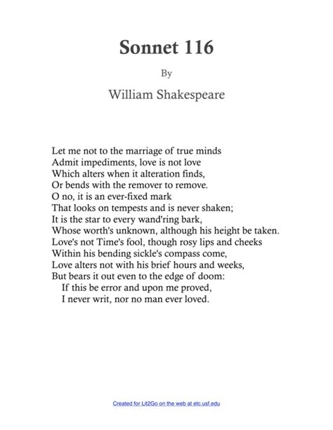 Sonnet 116