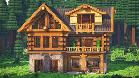 How to Build the Ultimate Spruce Mansion + Interior in Minecraft ...