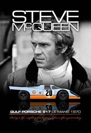 Steve Mcqueen Mit Seinem Gulf Porsche 917 - Sonstiges