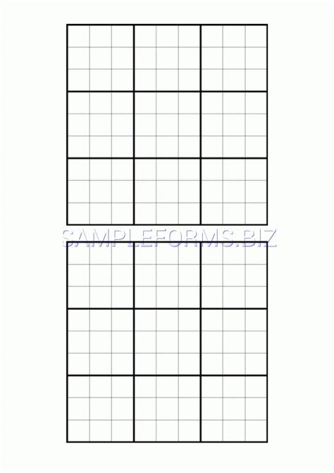 Preview Pdf Blank Sudoku Grid, 1 | Sudoku Printable