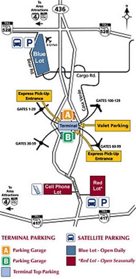 Airport Parking Maps For Oakland, OHARE, Oklahoma City, Ontario, Orlando