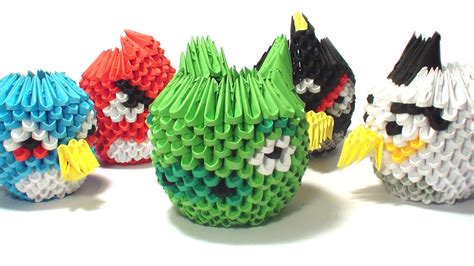 3D origami angry birds by Girnelis on DeviantArt