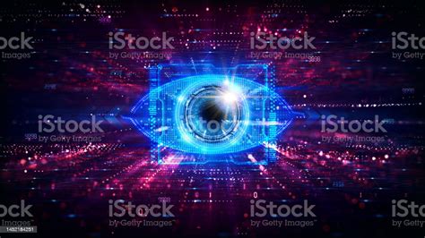 Computer Vision Conceptual Illustration Stock Illustration - Download Image Now - Surveillance ...