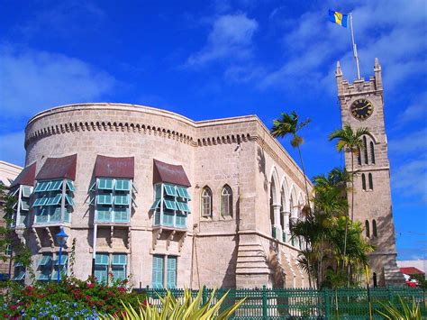 The west wing of the Barbados parliament houses the Barbados Museum of Parliament and the ...