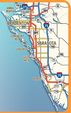 Sarasota Bradenton Florida Map - Time Zones Map