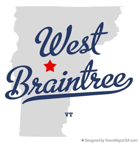 Map of West Braintree, VT, Vermont