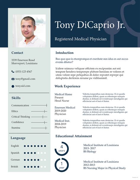 Medical Resume Templates