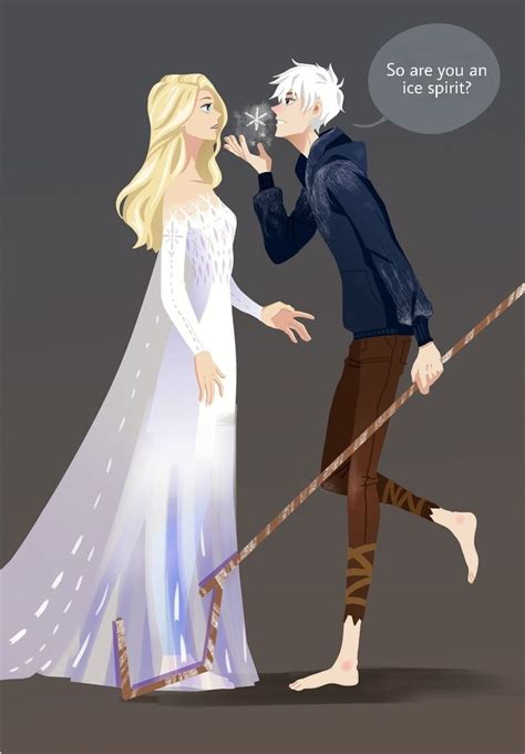 Jelsa - Elsa and Jack Frost Fan Art - Frozen 2/Rotg by ? | Jelsa, Jack ...