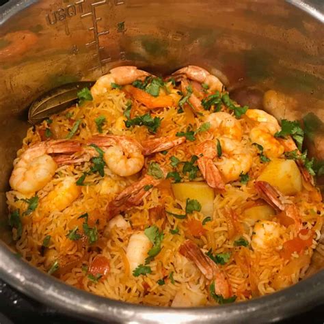 EASY Shrimp Biryani in the Instant Pot - Ministry of Curry