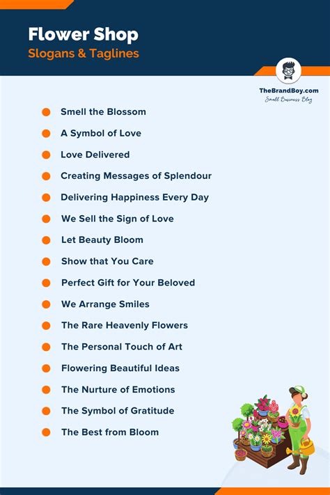 680+ Best Flower Slogans and Taglines (Generator + Guide) | Flower shop names, Online flower ...