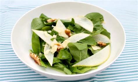 Pear, rocket, walnut and parmesan salad | Recipe | Parmesan salad, Walnut salad, Classic salad