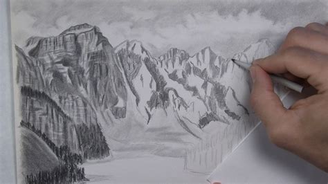 How to Draw Mountains - Part 4 - Let's Draw Today