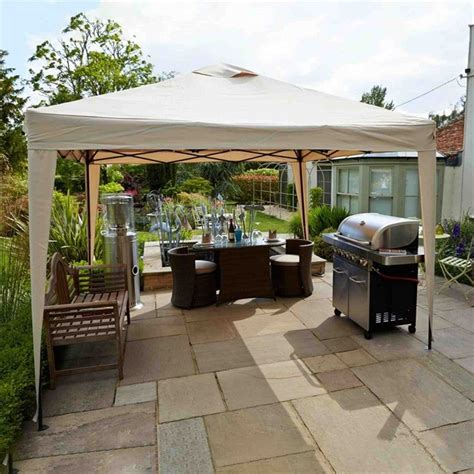 Hamilton 3m x 3m Pop Up Gazebo in Cream in 2022 | Gazebo, Garden gazebo ...