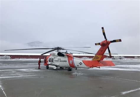 Coast Guard MH-60T rescue 2 in Pavlof Harbor, Alaska