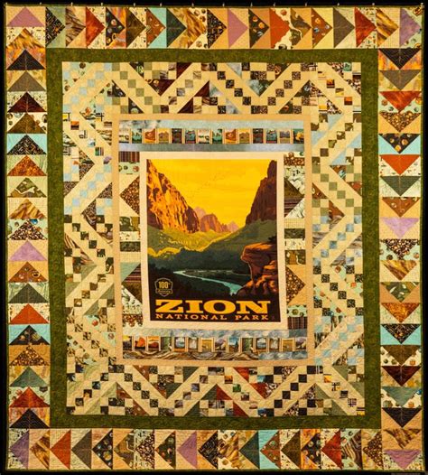 Zion King/california King Size Quilt - Etsy Canada | Quilts, King size quilt, Panel quilts