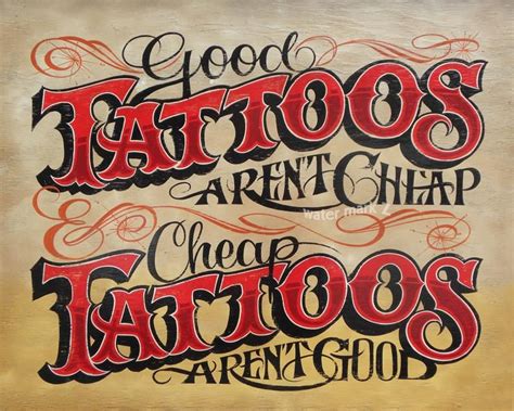 Tattoo Shop Sign Policy Print I Tattoo Shop Decor I Tattoo Sign I ...