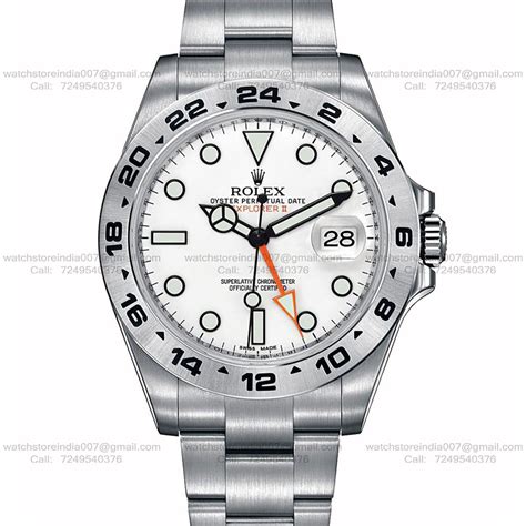 Rolex Explorer II White Dial | Automatic Swiss Movement | Buy Replica ...