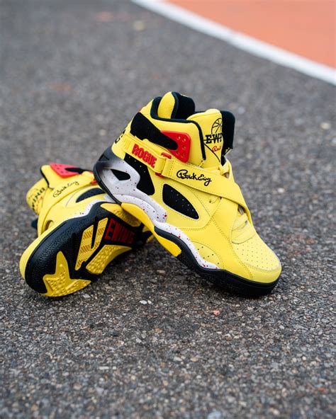 Rogue Sneaker | Yellow, Black, And Red – Ewing Athletics